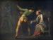 Hamlet ja hänen äitinsä, Shakespeare'n Hamlet-episodi - Nicolai Abildgaard — näkymä teoksesta
