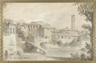 Nicolas Delobel - Tibereiland met het klooster van San Bartolommeo.webp