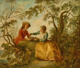 Le Nid d'oiseaux - Nicolas Lancret — näkymä teoksesta