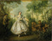 Mademoiselle de Camargo - Nicolas Lancret — näkymä teoksesta