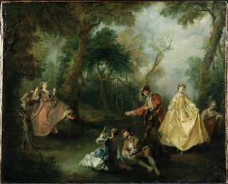 Le Balancement - Nicolas Lancret — näkymä teoksesta
