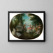 Le menuet - Nicolas Lancret — kehystetty taideteos seinällä