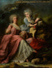 Madame Langlois de Falaise et sa fille la comtesse de Mo de Sons - Nicolas Pérsevál — näkymä teoksesta