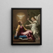 Annonciation - Nicolas Poussin — kehystetty taideteos seinällä