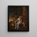 La Sainte Famille avec l'enfant Jean - Nicolas Poussin — kehystetty taideteos seinällä