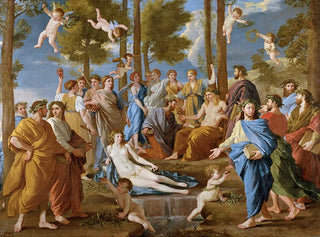 Le Parnasse - Nicolas Poussin — näkymä teoksesta