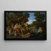 Marsin ja Venuksen maalaus - Nicolas Poussin — kehystetty taideteos seinällä