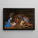 Adorointi paimenilla - Nicolas Poussin — kehystetty taideteos seinällä