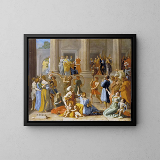 Le Triomphe de David - Nicolas Poussin — kehystetty taideteos seinällä