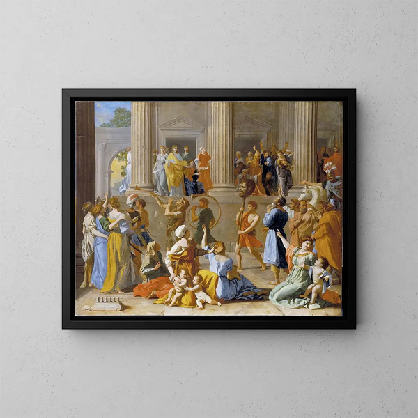 Le Triomphe de David - Nicolas Poussin — kehystetty taideteos seinällä