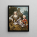 Madame Bertin et son fils Balthazar Bruno - Nicolas de Largillière — kehystetty taideteos seinällä