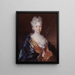 Portrait d'Anne Thérèse de Marguenat de Courcelles marquise de Lambert 1647-1733 - Nicolas de Largillière — kehystetty taideteos seinällä
