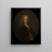 Portrait de Voltaire 1694-1778 en 1718 - Nicolas de Largillière — kehystetty taideteos seinällä