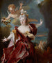 Portrait de la comédienne Marie-Anne de Châteauneuf dite Mlle Duclos 1664-1747 dans le rôle d'Ariane - Nicolas de Largillière — näkymä teoksesta