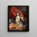 Portrait d'une femme - Nicolas de Largillière — kehystetty taideteos seinällä
