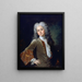 Portrait d'un jeune homme avec une perruque - Nicolas de Largillière — kehystetty taideteos seinällä