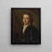 Portrait d'un homme (Conflit de cas) - Nicolas de Largillière — kehystetty taideteos seinällä