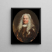 Portrait du général Bardo Bardi Magalotti - Nicolas de Largillière — kehystetty taideteos seinällä