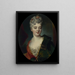 Portrait présumé d'Elisabeth Delpech marquise de Cailly - Nicolas de Largillière — kehystetty taideteos seinällä