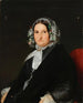 Portrait d'une dame en robe de soie noire et embrassant - Niels Peter Holbech — näkymä teoksesta