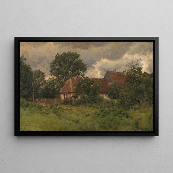 Niels Skovgaard - Gamle udbygninger ved en herregrd.webp