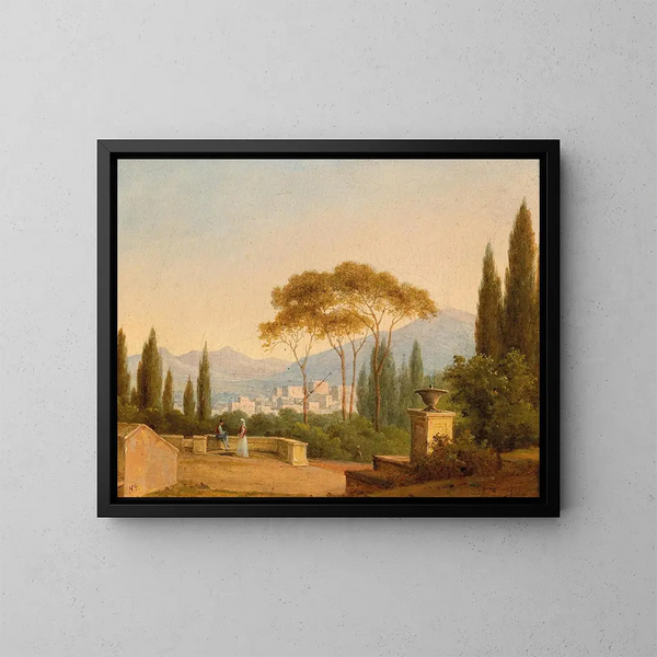 Villa d'Este à Tivoli - Nikanor Grigorevich Tschernezoff — kehystetty taideteos seinällä