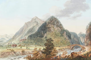 Niklaus Sprngli - Vue du Chateau et du Pont de Wimmis Cot du Midi par N Sprunglin Architecte.webp