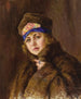 Portrait d'une femme - Nikolai Ivanovich Kravchenko — näkymä teoksesta