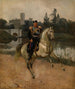 Portrait d'Alexandre III à cheval à Gatchina - Nikolay Shilder — näkymä teoksesta