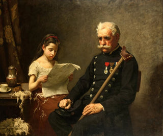 Nils Forsberg - Grandfather hears Bad News from the War.webp