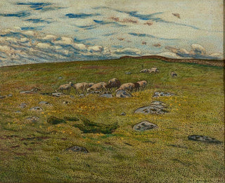 Moutons paissant - Nils Kreuger — näkymä teoksesta