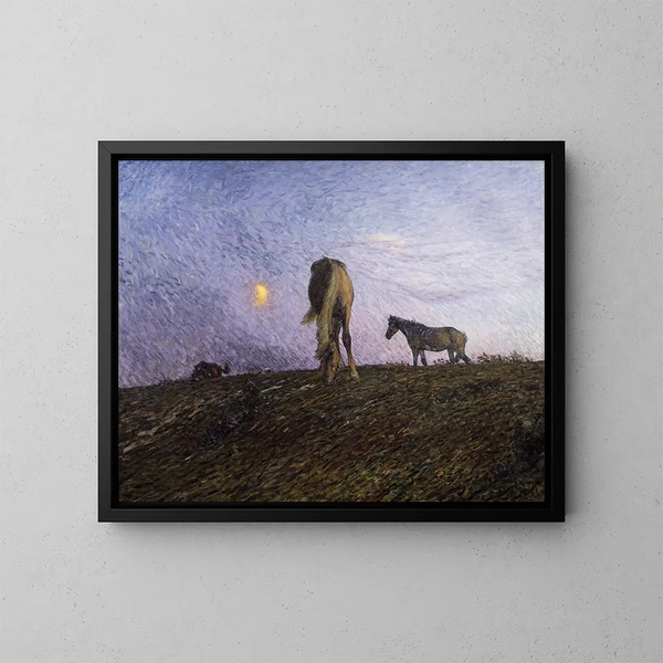 Crépuscule - Nils Kreuger — kehystetty taideteos seinällä
