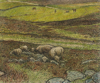 Moutons dans un vallon - Nils Kreuger — näkymä teoksesta