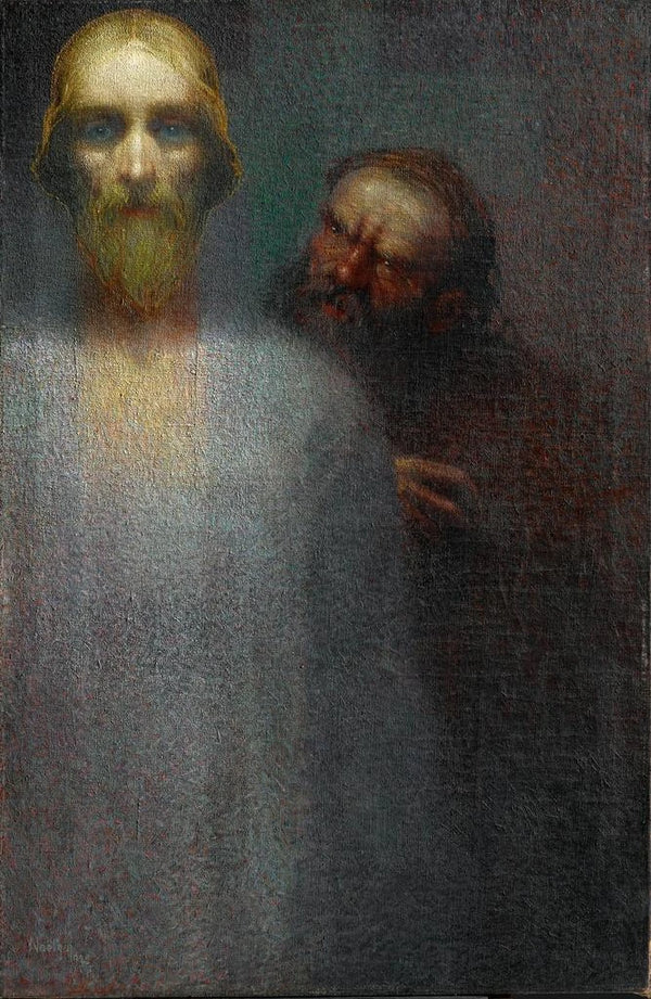 Kristuksen kavaltaminen - Noel Quintavalle — kehystetty taideteos seinällä