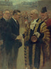 Sir George Broadbridge lord-maire de Londres serre la main M. Raymond Laurent président du Conseil municipal - Noël Dorville — näkymä teoksesta