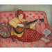Maalauksen jäljennös Nono kitaralla - Henri Lebasque