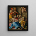 Sainte Famille avec sainte Anne-Catherine d'Alexandrie et sainte Marie-Madeleine - Nosadella Giovanni Francesco Bezzi — kehystetty taideteos seinällä