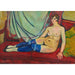 Maalauksen jäljennös Nu maalaus sinisissä alaosissa - Suzanne Valadon
