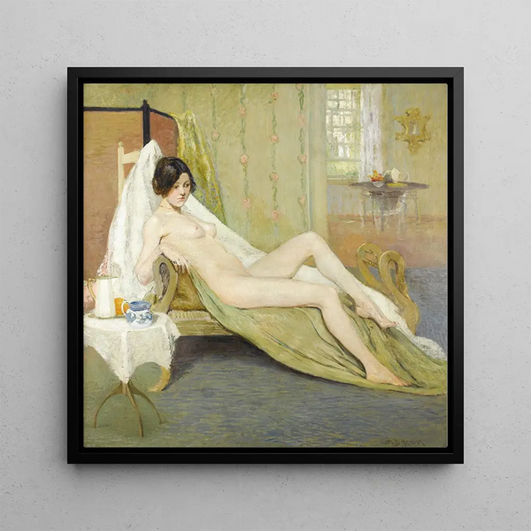 Nu féminin dans un intérieur - Charles Roswell Bacon