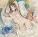 Nu maalaus divaanilla - Jules Pascin — näkymä teoksesta