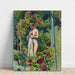 Maalauksen jäljennös Nymphe aux Fleurs (Nu à la Draperie, dans le Jardin) - Maurice Denis