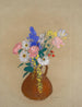 Bouquet de fleurs dans un vase en argile marron - Odilon Redon — näkymä teoksesta