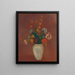 Bouquet dans un vase chinois - Odilon Redon — kehystetty taideteos seinällä