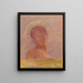Silmät kiinni (tapauskonflikti) - Odilon Redon — kehystetty taideteos seinällä