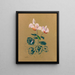 Cyclamen - Odilon Redon — kehystetty taideteos seinällä