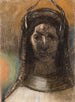 Sarvipäinen hahmo - Odilon Redon — näkymä teoksesta