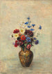 Kukat maljakossa - Odilon Redon — näkymä teoksesta