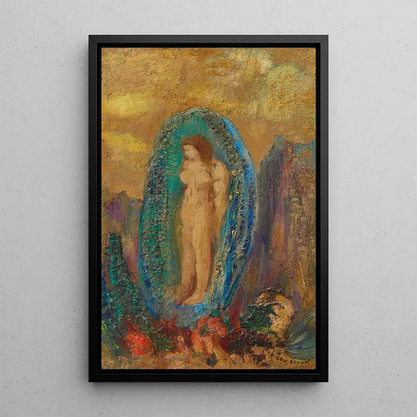 Venuksen synty tai Kullanvärinen muna - Odilon Redon — kehystetty taideteos seinällä
