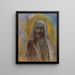 Le Christ du silence - Odilon Redon — kehystetty taideteos seinällä