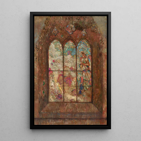 Le Vitrail - Odilon Redon — kehystetty taideteos seinällä